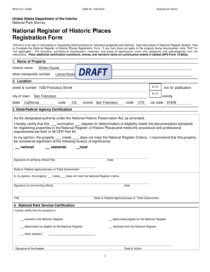 National Register of Historic Places Registration Form