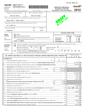 Kentucky Individual Income Tax Return