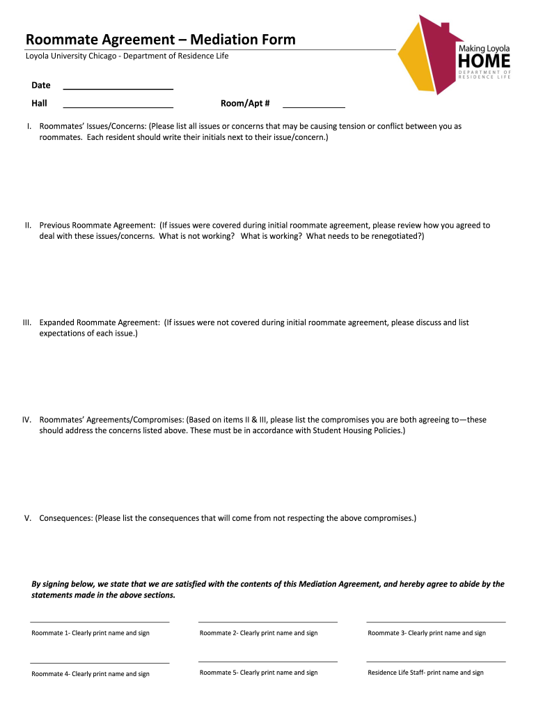 roommate mediation Preview on Page 1