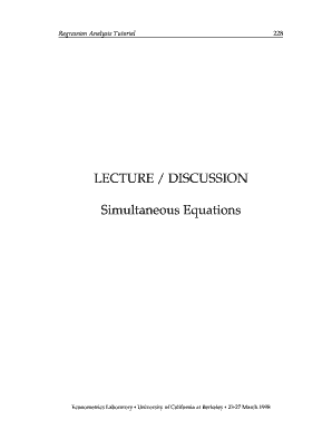 lecturediscussion berkeley econometrics form