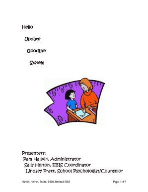 H.U.G. System Student Behavior Tracking Form
