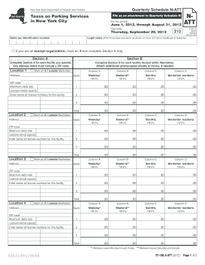New York Quarterly Schedule N-ATT