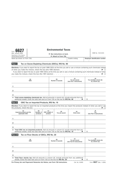 IRS Form 6627 Environmental Taxes