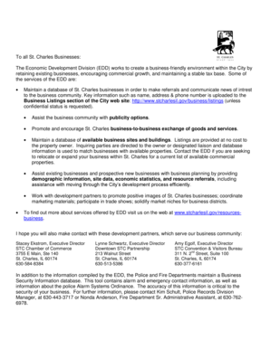St. Charles Business Registration Form