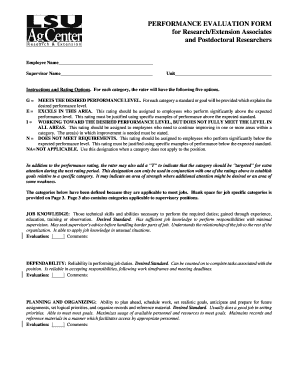 tsc appraisal form