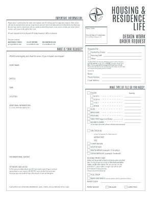 Property maintenance work order template - design work order form