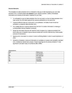 Mou construction project sample - Cochrane Data Extraction Template - Cochrane Public Health