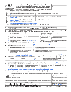 IRS Form SS-4