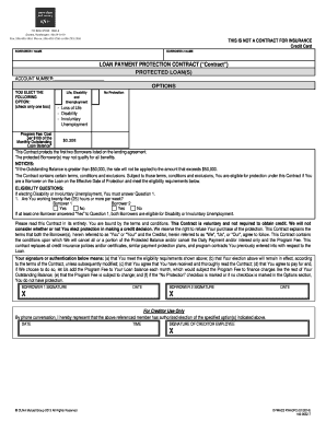 Loan Payment Protection Contract