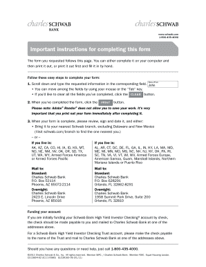 Charles Schwab Power of Attorney Form