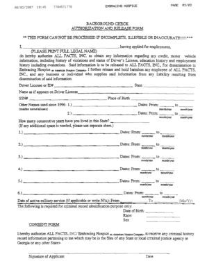 Embracing Hospice Authorization and Release Form