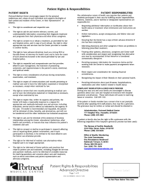 Patient Rights & Responsibilities Form