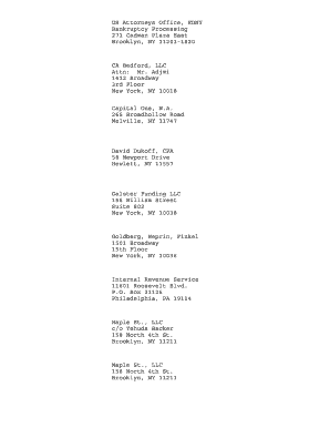 US Bankruptcy Court Voluntary Petition