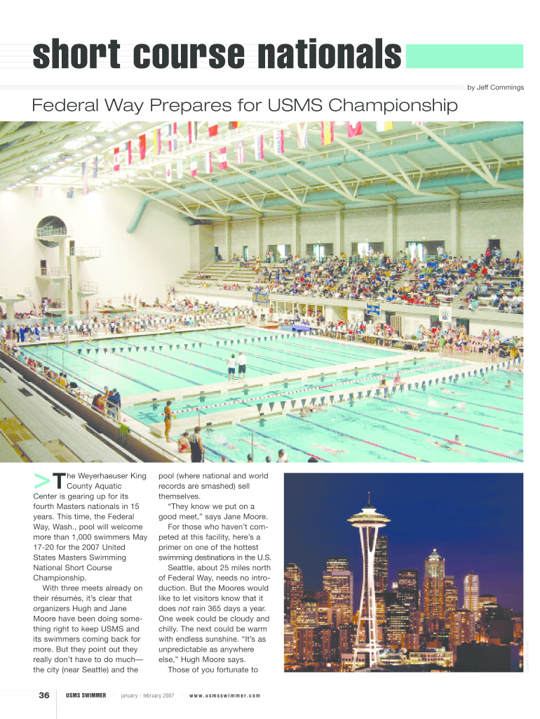 Short course nationals Preview on Page 1