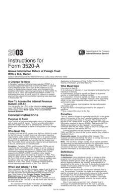 Form 3520-A Instructions