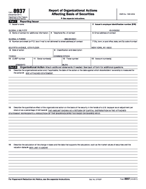 Form 8937 Report