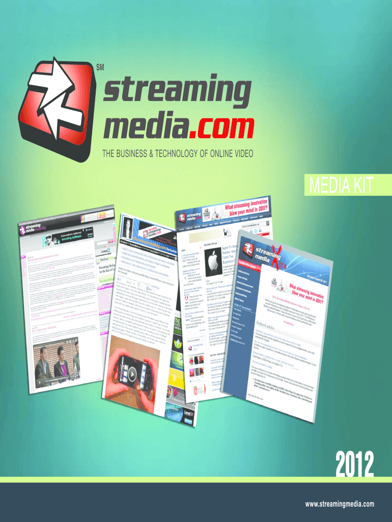 MEDIA KIT - Streaming Media Preview on Page 1