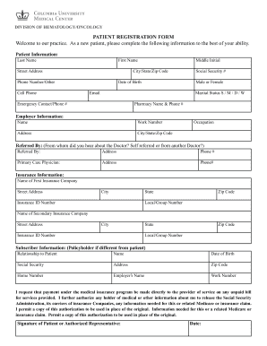 Patient Registration Form