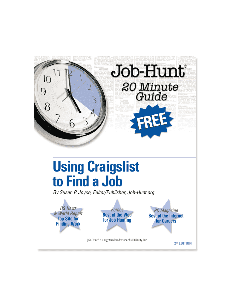 Susan P Joyce, MBA - Online Job Search Expert, Publisher Editor Preview on Page 1