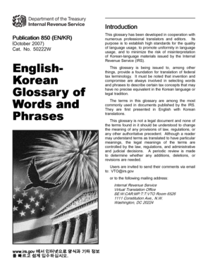 IRS Glossary of Tax Terms