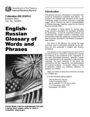 IRS Tax Terminology Glossary