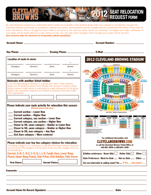 Browns Season Ticket Price Map - Fill Online, Printable, Fillable
