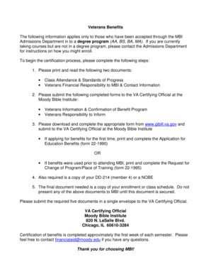 Veterans Benefits Application