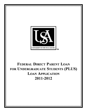 Federal Direct Parent PLUS Loan Application