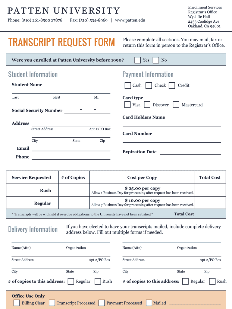 Parchment Transcripts Fill Out Sign Online DocHub