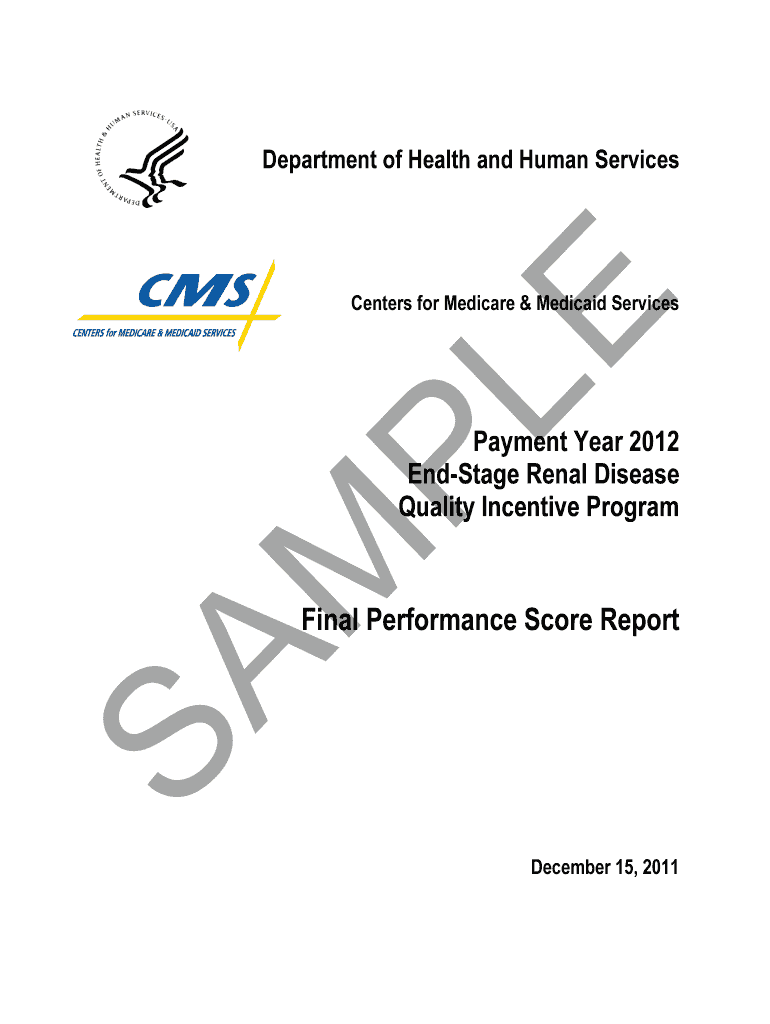 ESRD QIP PSR Preview Info for Facilities Preview on Page 1