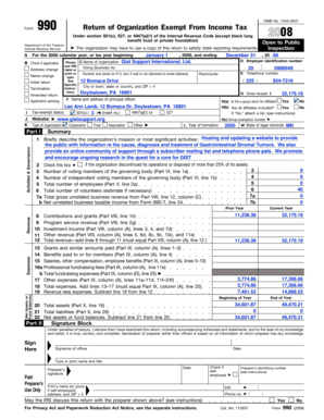 Form 990 Return of Organization Exempt From Income Tax