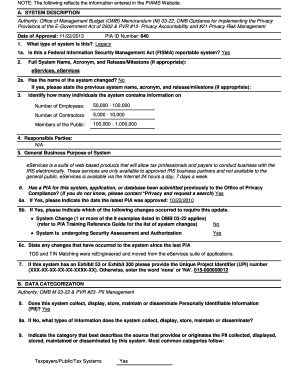 IRS eServices System Description