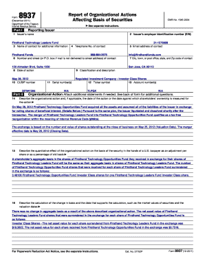 IRS Form 8937 Report