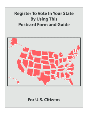 US Federal Voter Registration Form