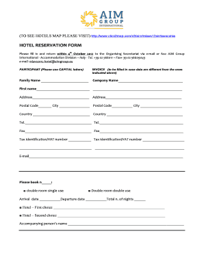 Hotel Reservation Form