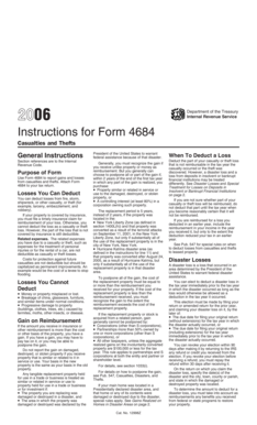 IRS Form 4684 Instructions