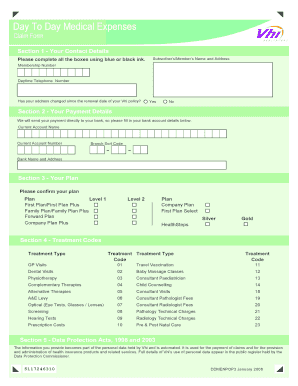 Vhi Medical Expenses Claim Form