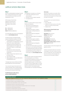 University of South Florida Application Form