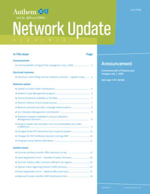 Virginia Electronic Claims Filing Seminar Registration Form