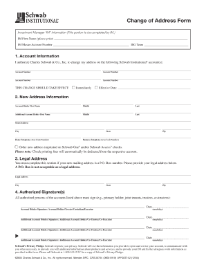 Change of Address Form