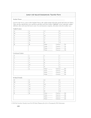 Editable alphabet assessment pdf - Fill Out, Print & Download ABC Chart