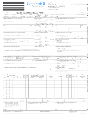 PICA Health Insurance Claim Form