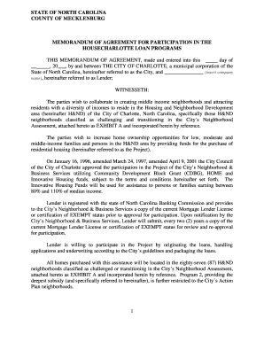 Memorandum of lease agreement - state of north carolina county of mecklenburg rental agreement form