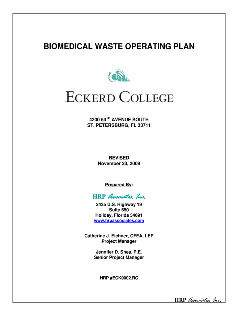 biomedical waste operating plan pdf Preview on Page 1