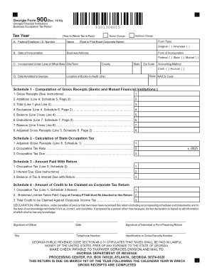 Georgia Form 900