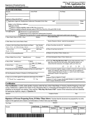 I 766 form - Address in the United States (Street Number and Name)