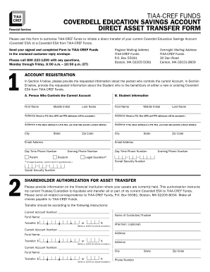 Coverdell ESA Direct Asset Transfer Form