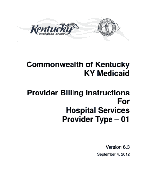 ub04 billing instructions kentucky medicaid form