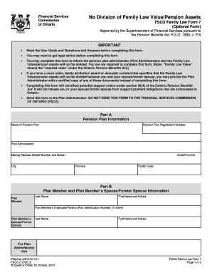 Ontario Family Law Form 7