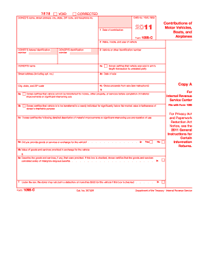IRS Form 1098-C